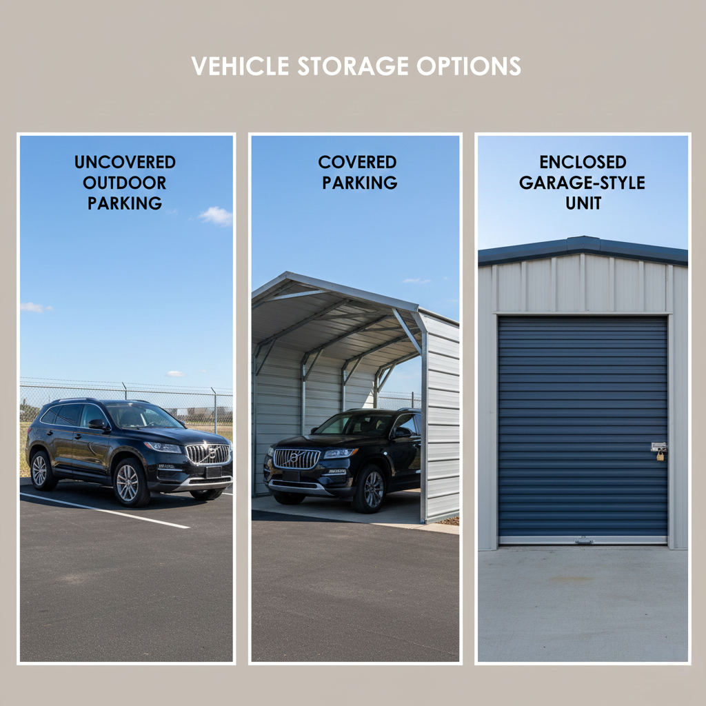 Types of vehicle storage options