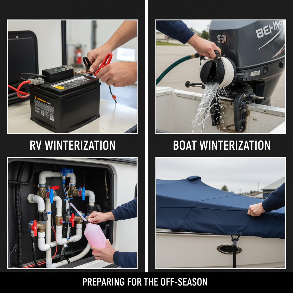 Seasonal RV and boat storage